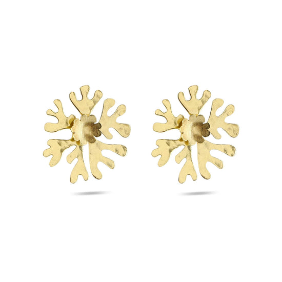 Laad afbeelding in Galerijviewer, Christine Bekaert Jewelry Earring Golden Wave Studs
