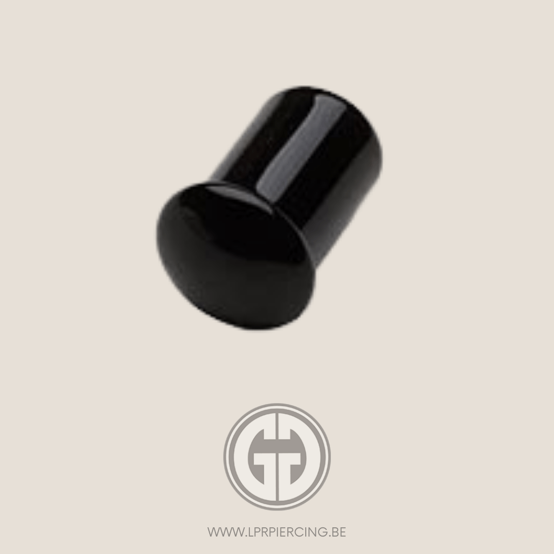 Gorilla Glass Plugs Single Flare Glass Plugs - Black