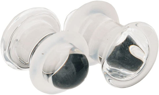 Laad afbeelding in Galerijviewer, Gorilla Glass Plugs Single Flare Glass Plugs - Clear
