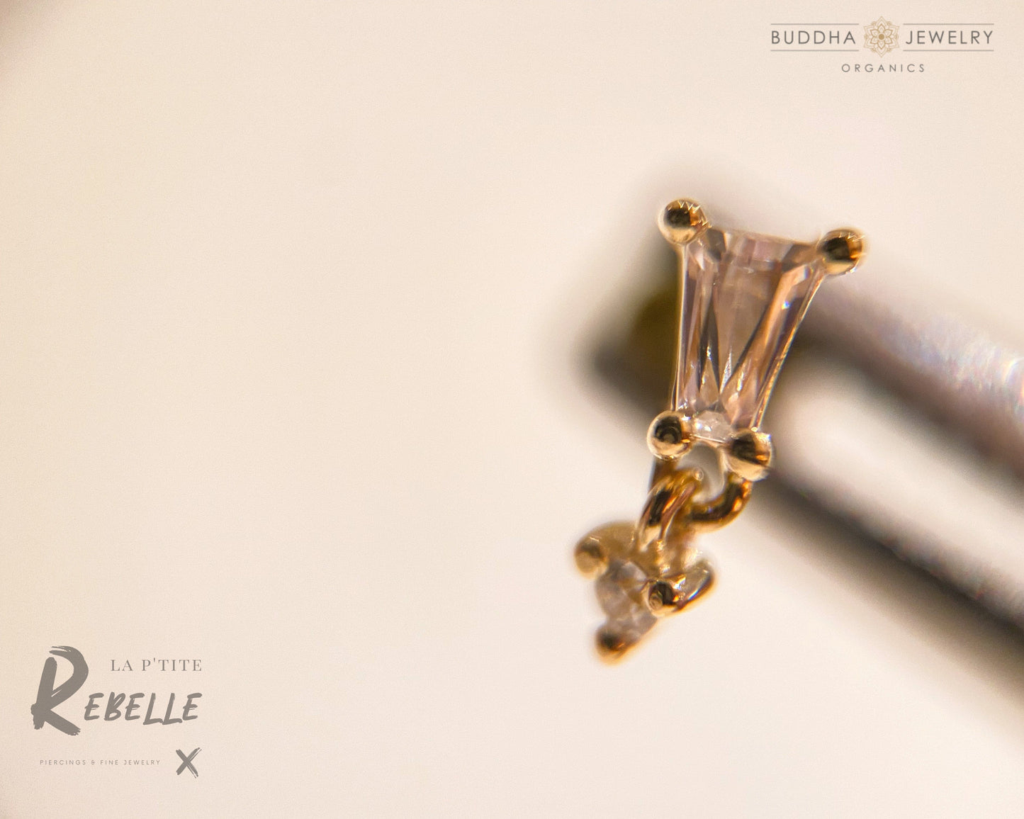 Buddha Jewelry Organics Threadless Gold Yves Dangle