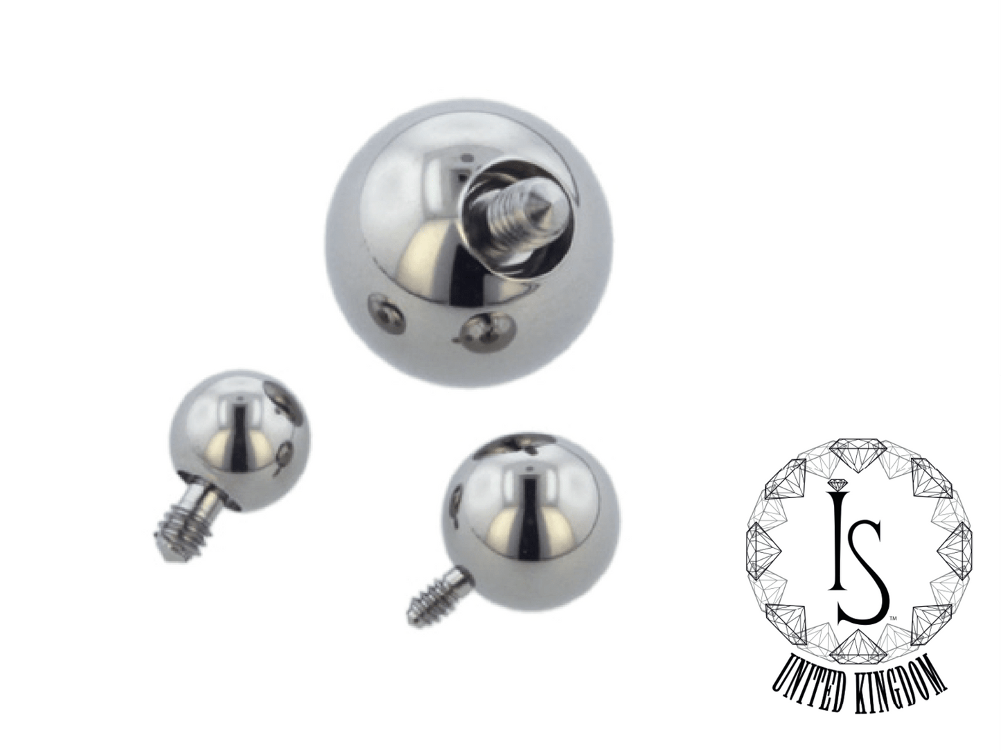Charger l&amp;#39;image dans la galerie, Industrial Strength Threaded Titanium Internally Threaded Ball End
