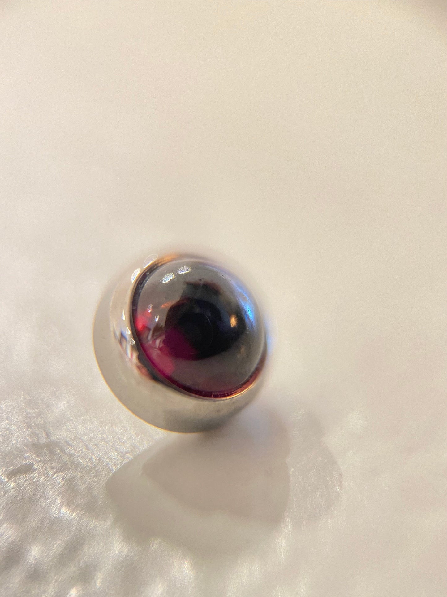 Industrial Strength Threaded Titanium Natural Stone Cabochon (Industrial Strength)