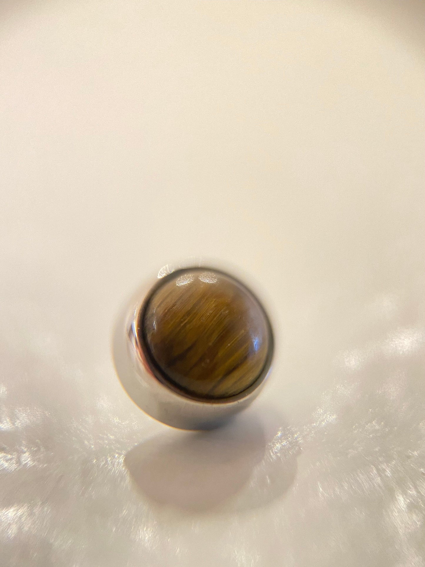 Industrial Strength Threaded Titanium Natural Stone Cabochon (Industrial Strength)