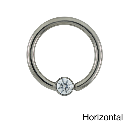 Laad afbeelding in Galerijviewer, Le Roi Titanium Ring Fixed Bezel Ring (Forward Facing)
