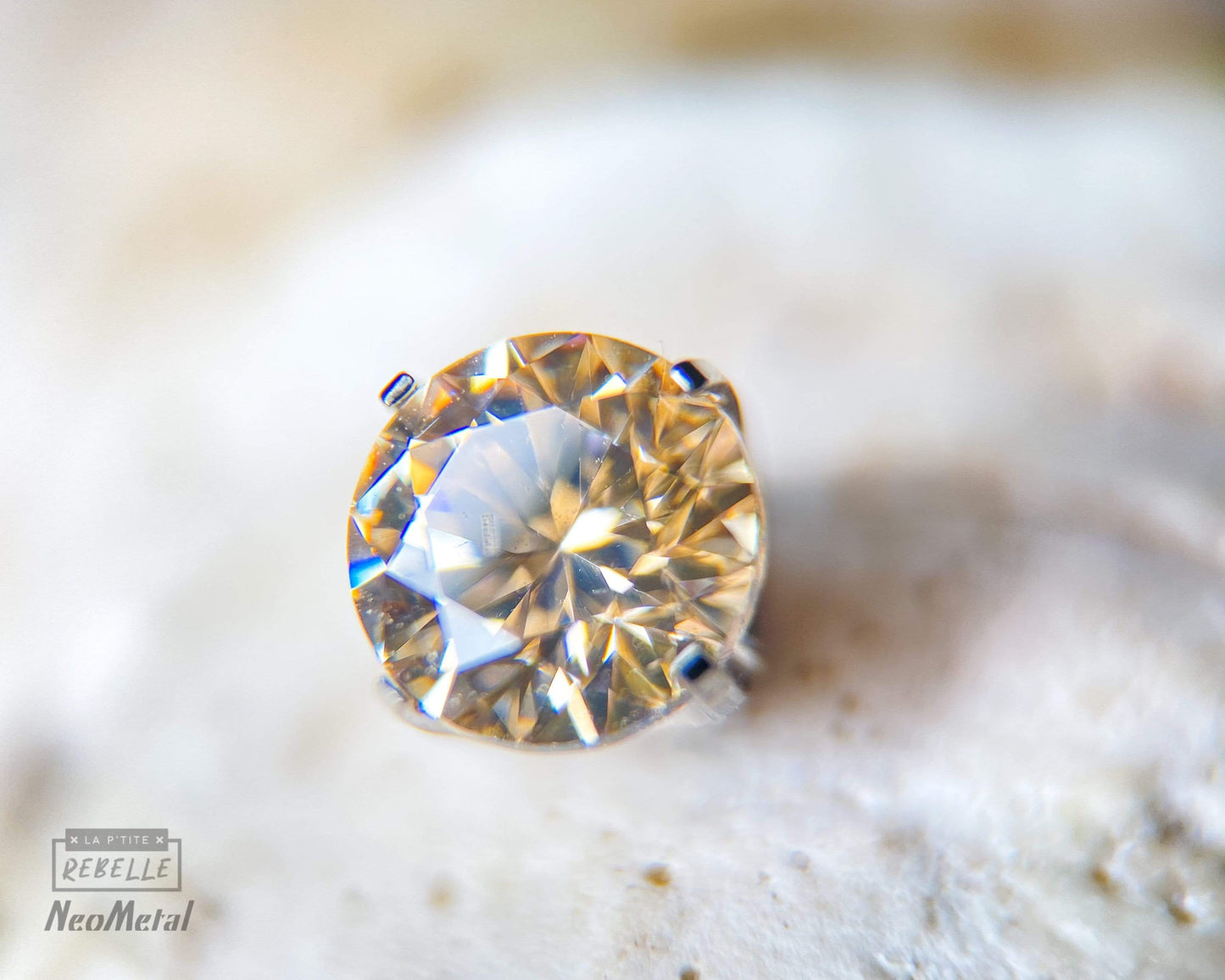 NeoMetal Threadless Titanium Prong Set - Champagne (Neometal)