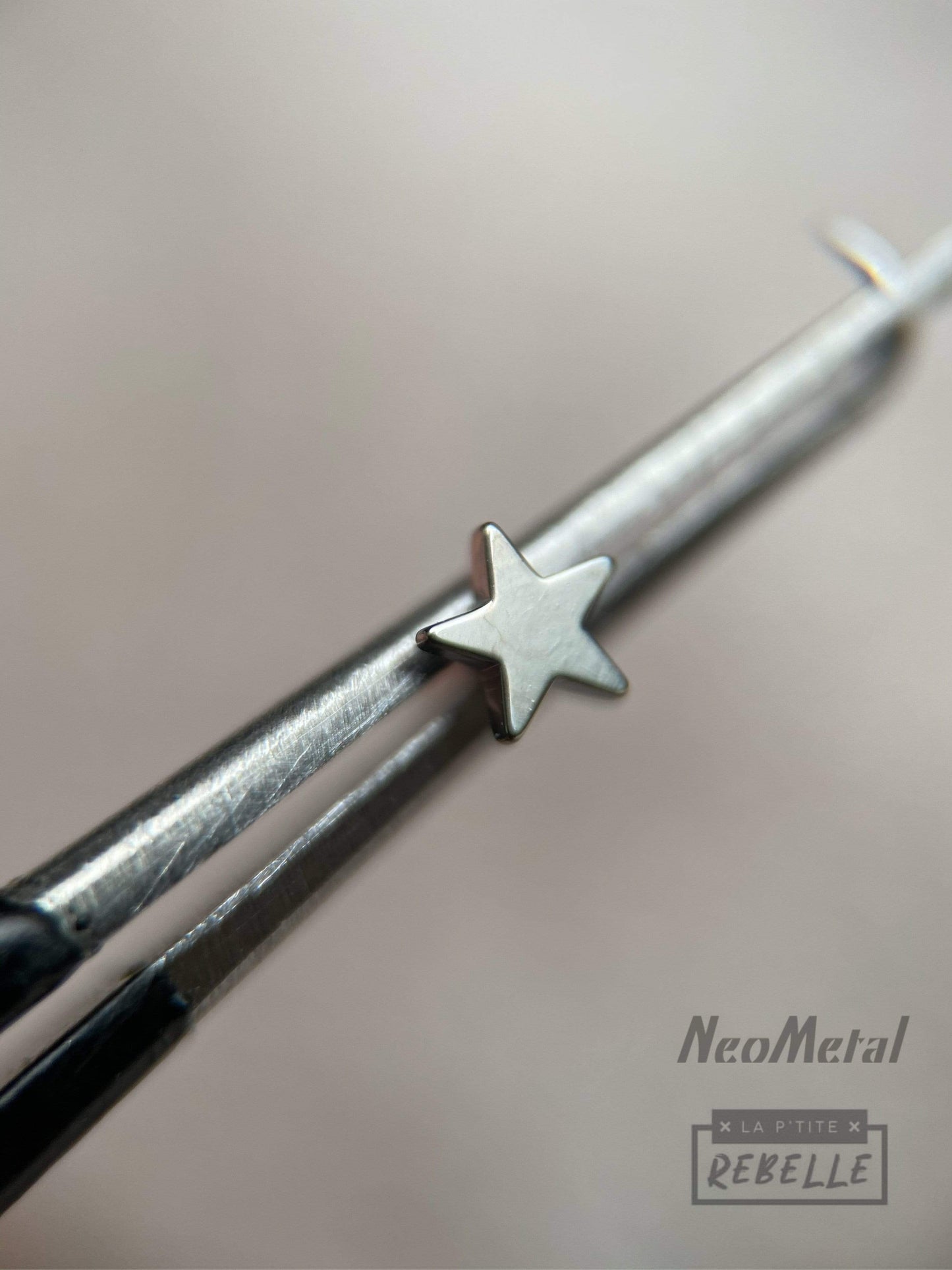 NeoMetal Threadless Titanium Star end