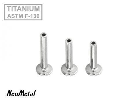 NeoMetal Threadless Titanium Threadless Labret 1.2mm