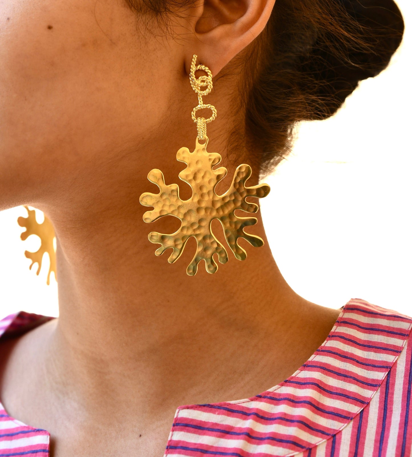 Christine Bekaert Jewelry Earring Ocean Flower