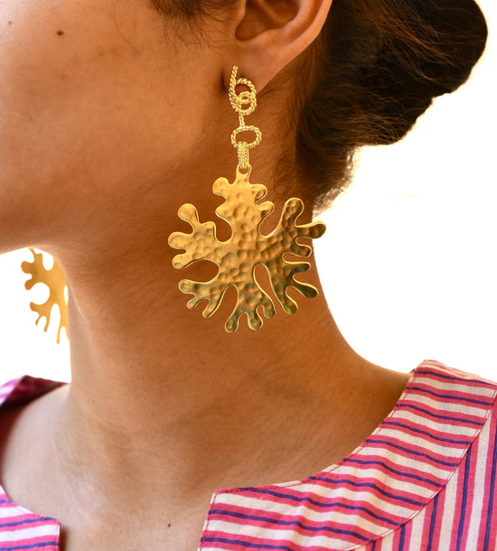 Christine Bekaert Jewelry Earring Ocean Flower