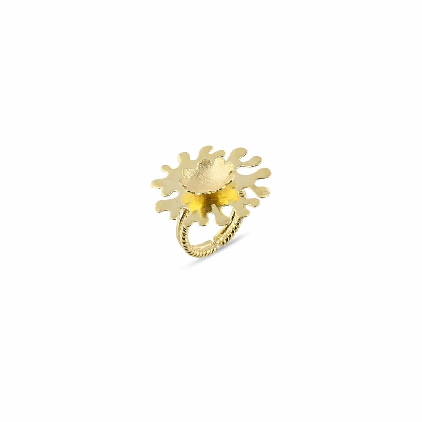 Christine Bekaert Jewelry Ring Ocean Flower Ring