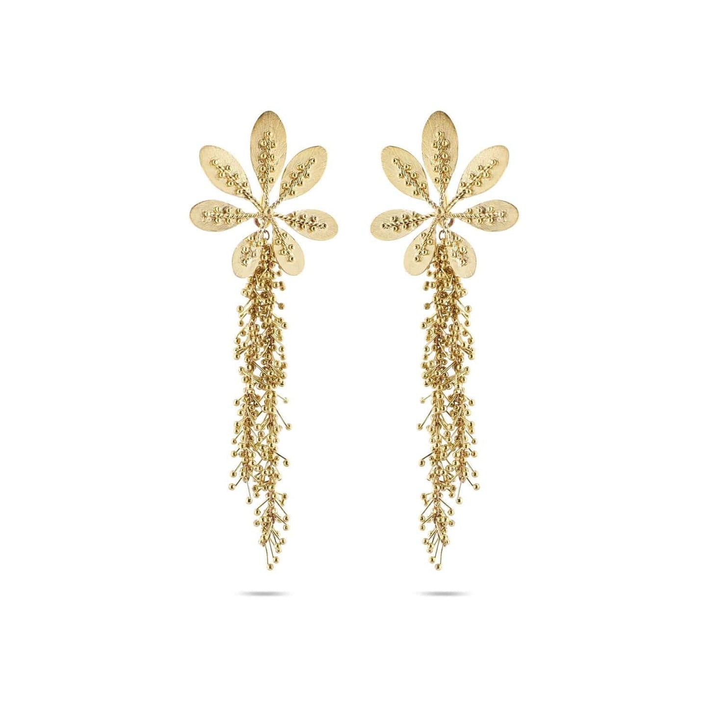 Christine Bekaert Jewelry Earring Peacock Beads